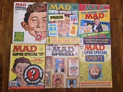 Vintage MAD Magazine Super Specials Lot Of 6 From 70s And 80s - See Photos - Image 1 of 4