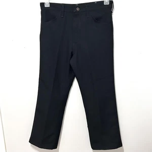 Vtg Wrangler Pants Men's 31x26 Black Western Ranch Workwear Made in USA 82BK - Picture 1 of 8