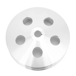 2 Groove Aluminium Alloy Power Steering Pump Pulley Replacement For K DW - Picture 1 of 12