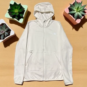 The North Face Hoodie Damen Small Canyonlands Creme Fleecejacke Reißverschluss - Bild 1 von 3