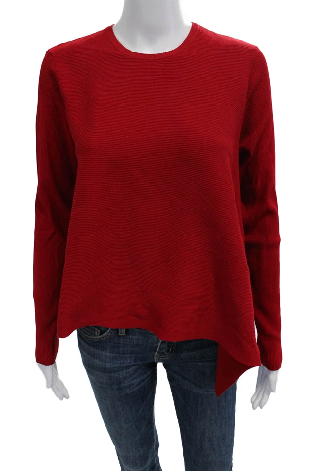 Suéter Derek Lam Mujer Rojo Básico Cuello Redondo Manga Larga Talla S Foto 1 de 4