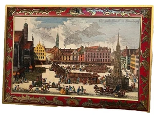 Vintage E. Otto Schmidt Weihnachtskeksdose Nürnberg West Germany Klappdeckel - Bild 1 von 10