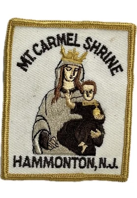 Mt Carmel Shrine Hammonton NJ Religious Sew On Patch Vintage Souvenir - Image 1 of 4