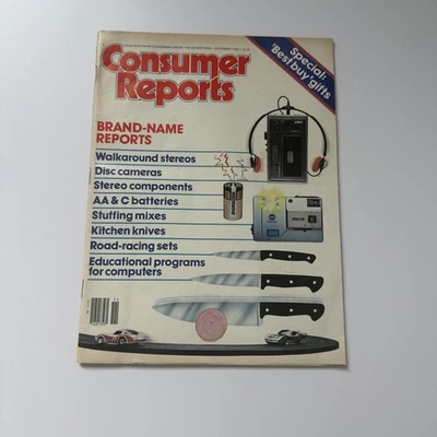 Vintage RARE 1983 November Consumer Reports Magazine, Brand-Name Reports (MH610) - Image 1 of 3