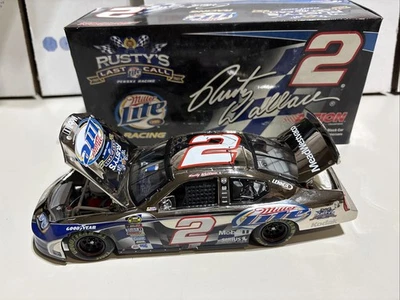 2005 Action Rusty Wallace #2 Miller Lite Racing Rusty's Last Call 1:24 литая - Изображение 1 из 4
