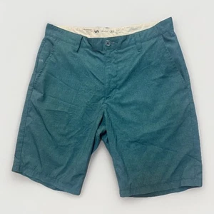 Men’s Shorts RVCA 32 Performance Stretch Hybrid Shorts Dark Teal Blue - Picture 1 of 8