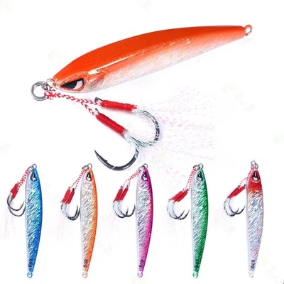 1pcs Metal Lead Jig Jigging Bait Saltwater Tackle Fishing Lures 9cm/80g - Image 1 of 4