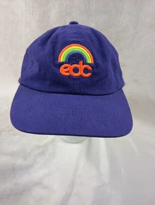 cappello edc viola arancione strapback 100% cotone arcobaleno ricamato berretto spedizione VELOCE - Foto 1 di 12