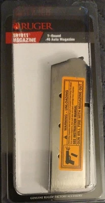 Cargador Ruger 90664 acero inoxidable 7 rondas para oficial Ruger SR1911 .45 ACP Foto 1 de 2