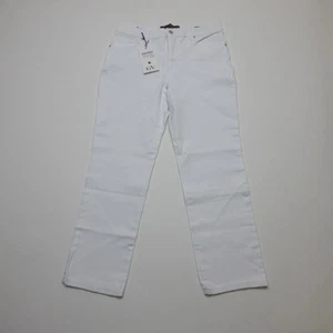 Gloria Vanderbilt Amanda schlankmachende Damenjeans Größe 10 P weiß spitz zulaufend Stretch - Bild 1 von 8