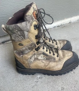 Irish Setter Men’s Camo Leather Thinsulate Gore-Tex Boots 11.5 - Picture 1 of 11