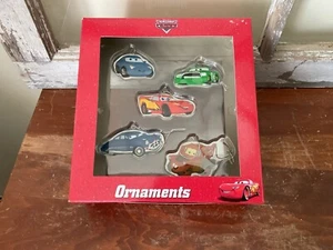 Disney/Pixar Cars Set of 5 Holiday Ornaments Including Lightning Mcqueen & Mater - Picture 1 of 6