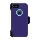 For iPhone 5 / 5S / SE 1st Gen Case Shockproof Dual Layer Cover Dark Purple Blue