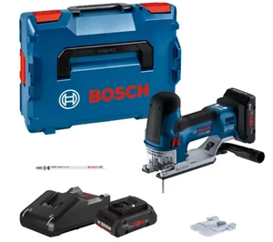 Akku-Stichsäge Bosch GST 18V-155 SC, 2x Akku ProCORE18V 4.0Ah, Ladegerät, L-Boxx - Bild 1 von 2
