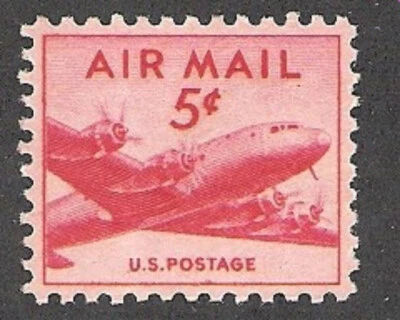 #C33  5 CENT  DC-4  SKYMASTER        MINT  VF NH  O.G - Image 1 of 2