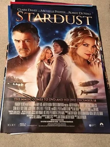 STARDUST - CLAIRE DANES - ROBERT DENIRO MOVIE POSTER 27 X 40 B3 NEW - Picture 1 of 1