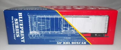 HO Trains Blueprint Series 50' 1807 Garx/N & W Box Car #51428 Kit - Image 1 of 3