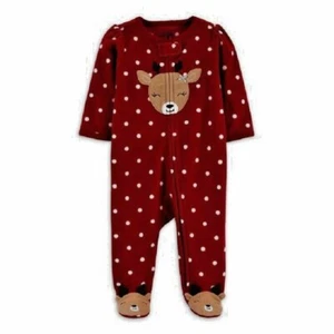 Microfleece Reindeer Sleep N Play (Newborn) NWT Child of Mine Girls - Picture 1 of 1