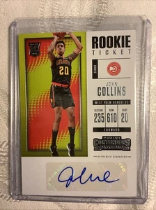 2017-18 Panini Contenders Rookie Season Ticket Variation John Collins RC Auto - Picture 1 of 2