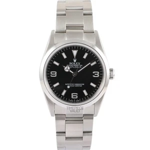 Rolex Mens Explorer I 114270 Automatic 36mm Steel Oyster Black Dial Smooth Bezel - Picture 1 of 11