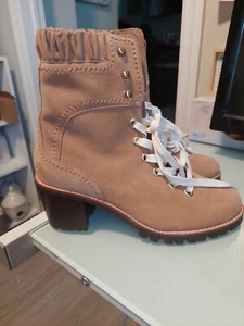 Jack Rogers Oak Suede Harper Hiker Boots Size 7.5 NEW - Picture 1 of 5