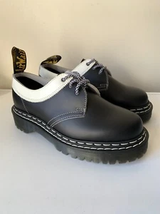 Zapatos Oxford Dr. Martens 1461 Bex DS 6UK Unisex Cuero Liso Plataforma Negros - Imagen 1 de 15