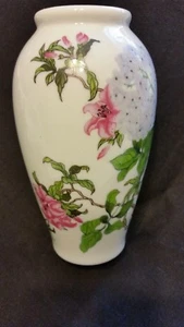 Vintage japanische Porzellan Blumenvase kugelförmig 6 Zoll hoch mit Siegelmarke - Bild 1 von 9