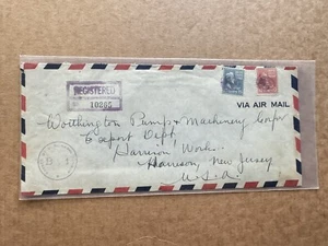 US WWII Prexy Censor Cover +Bi-Color Frank #820+815 +Mailed from Bermuda+B1 Chop - Picture 1 of 3