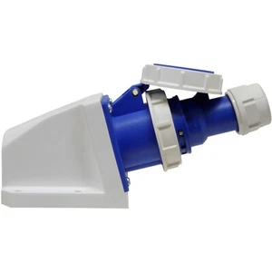 Enchufe y Enchufe 16 Amp 3 Pines 240v Azul IP67 16A Macho Impermeable Caravana Marina - Imagen 1 de 15