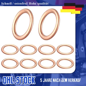 10X ELRING Dichtring Ölablassschraube für AUDI FORD SKODA VW M14x20x2 813.036 DE - Bild 1 von 6