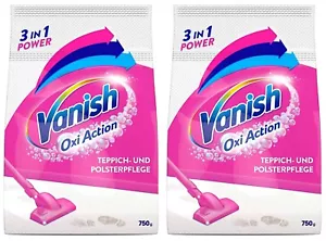 ✅ Vanish Oxi Action Polster- und Teppichreiniger Pulver gegen Schmutz 2x 820g ✅ - Bild 1 von 1