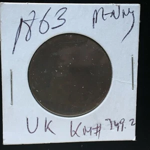 Great Britain 1863 Penny ***A309*** - Picture 1 of 3