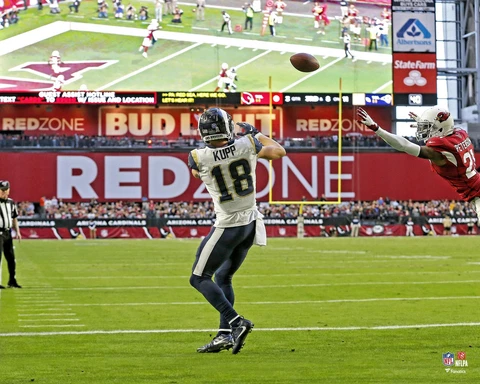 Cooper Kupp Los Angeles Rams Unsigned Touchdown Photograph Cover