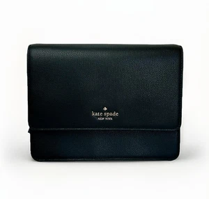Borsa a tracolla nuova con etichette Kate Spade in pelle nera NY Kristi minimalista KB430 - Foto 1 di 9