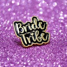 Bride Tribe Hen Party Badges / Bachelorette Party Enamel Lapel Pin Badge