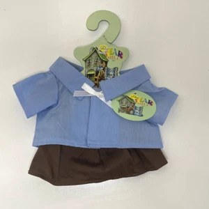 The Bear Mill New Blue Shirt and Brown Skirt Outfit 6012 - Picture 1 of 4