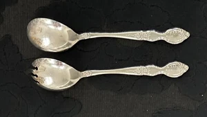 Rodd BALMORAL Salad Servers 2 Pieces, Spoon & Fork Set 20cms - Picture 1 of 3
