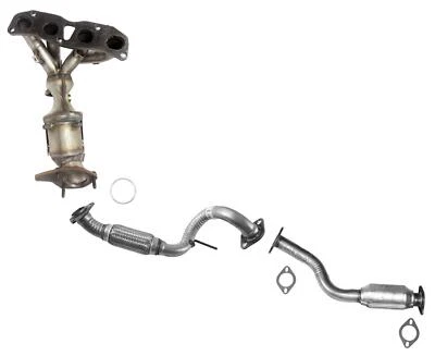 Front & Rear Converter & Flex Pipe For Nissan Rogue 2008-2013 All Wheel Drive - Image 1 of 4