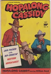 Copertina fotografica western Hopalong Cassidy #19 1948 Fawcett! - Foto 1 di 2