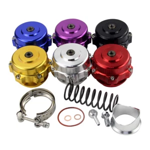 UNIVERSAL BILLET ALUMINUM 50MM TURBO/INTERCOOLER V-BAND BLOW OFF VALVE BOV - Picture 1 of 11