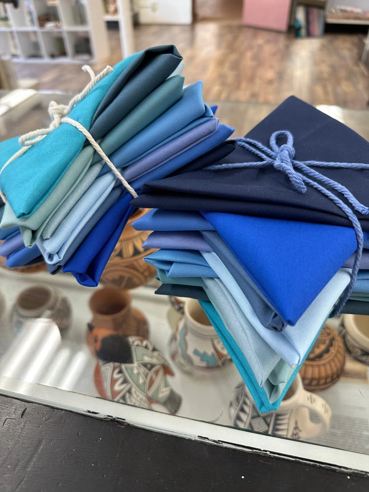 Paquete de 12 cuartos de grasa de algodón confeti Foto 1 de 4