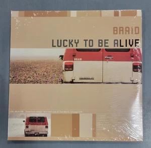BRAID / Lucky To Be Alive Colored 2 LP RARE OOP EMO Indie Punk Live - Picture 1 of 2