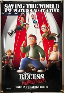 PÓSTER DE PELÍCULA DISNEY'S RECESS: SCHOOL'S OUT DS ROLLADO ORIGINAL DE UNA HOJA (2001) - Imagen 1 de 1