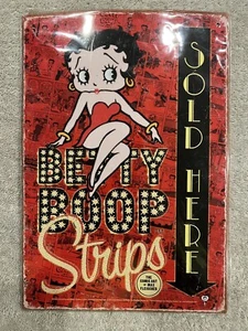 Betty boop Strips Metal sign cartoon Home Bar Garage Wall Decor. 8" x 11.5" - Picture 1 of 3