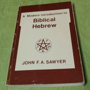 A MODERN INTRODUCTION TO BIBLICAL HEBREW BY JOHN F.A. SAWYER 1980 PAPERBACK - Picture 1 of 9