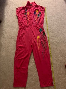 Ladies one piece short sleeve jumpsuit - Picture 1 of 5