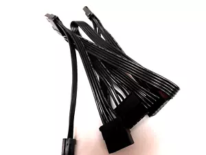 Cooler Master PSU 5-Pin Add-on Cable to 4-4Pin Molex IDE & 1-4Pin LP4 - Picture 1 of 4