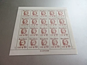 Foglio Bret Hard NH US Scott #2196 come nuovo - Foto 1 di 1