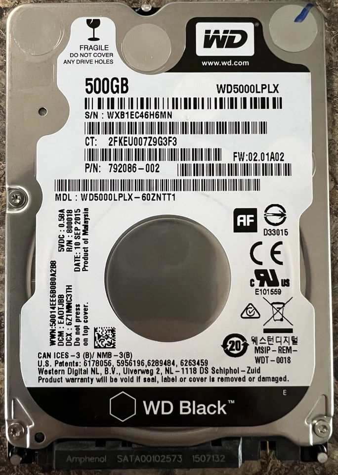 Microsoft Xbox One 500gb WD Black Replacement Internal Hard Drive Fast 7200rpm - Image 1 of 1