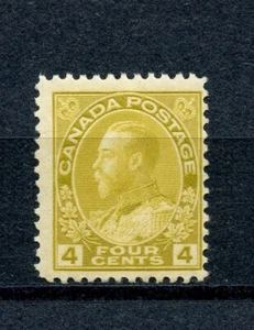 KMC4076-Canada #110 (C614) King George V, 4¢ olive bister, MNH, FFVF, CV$120.00 - Picture 1 of 2